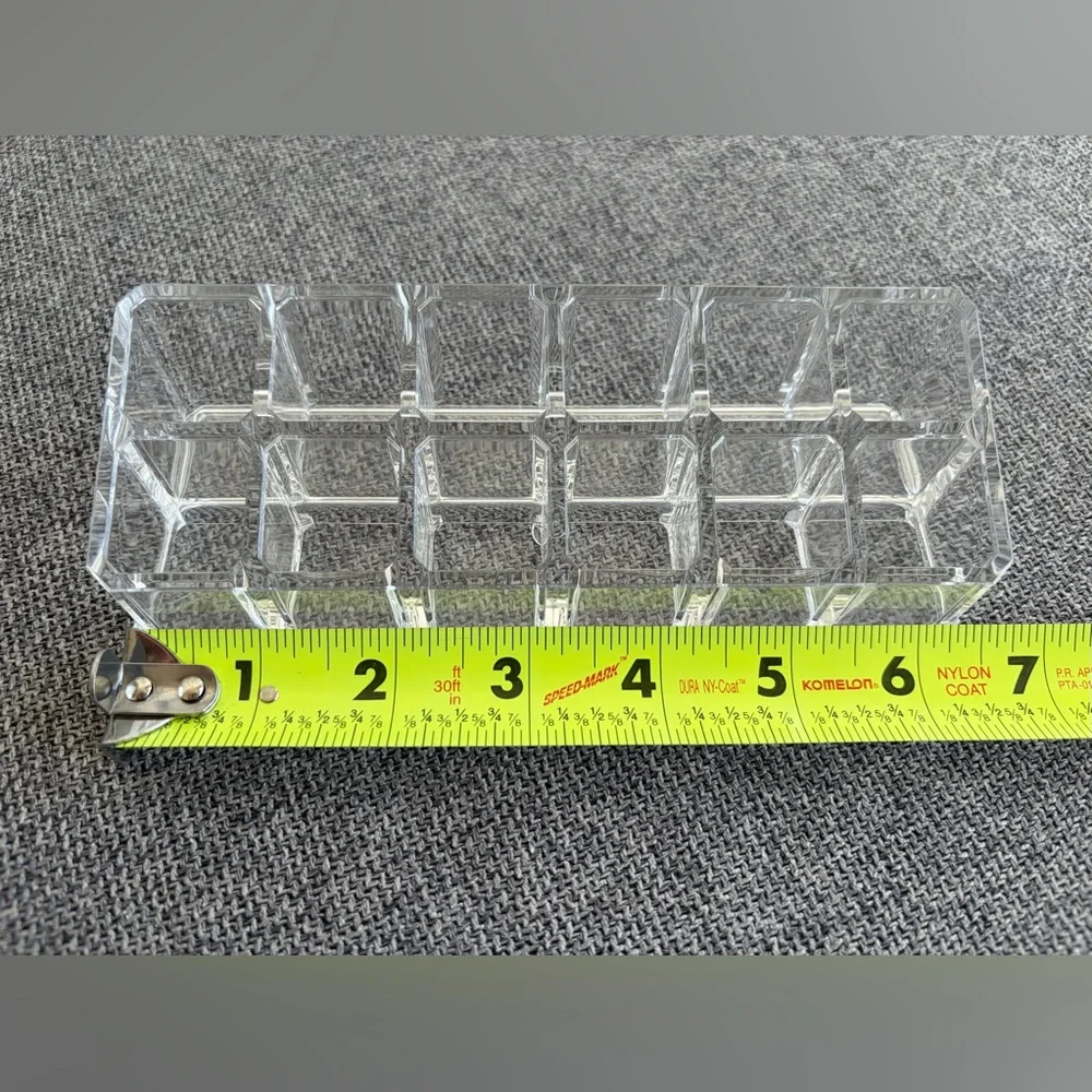 THE CONTAINER STORE 12-Section Luxe Clear Acrylic Lipstick Organizer
